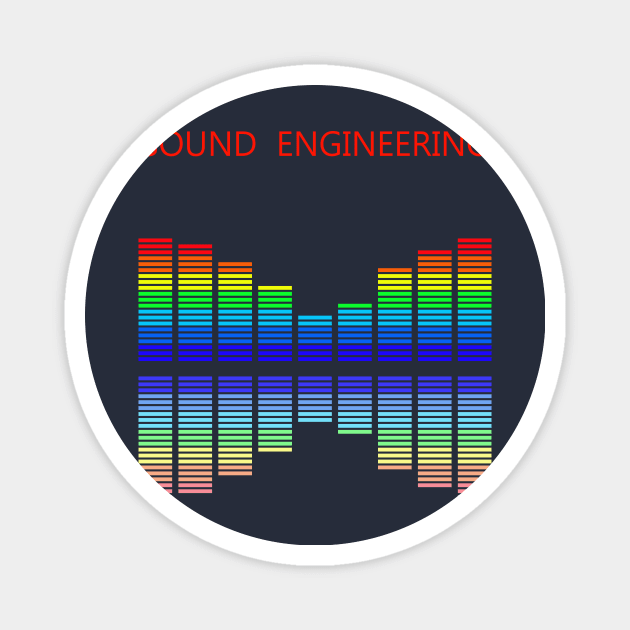 Best design sound engineering audio engineer Magnet by PrisDesign99